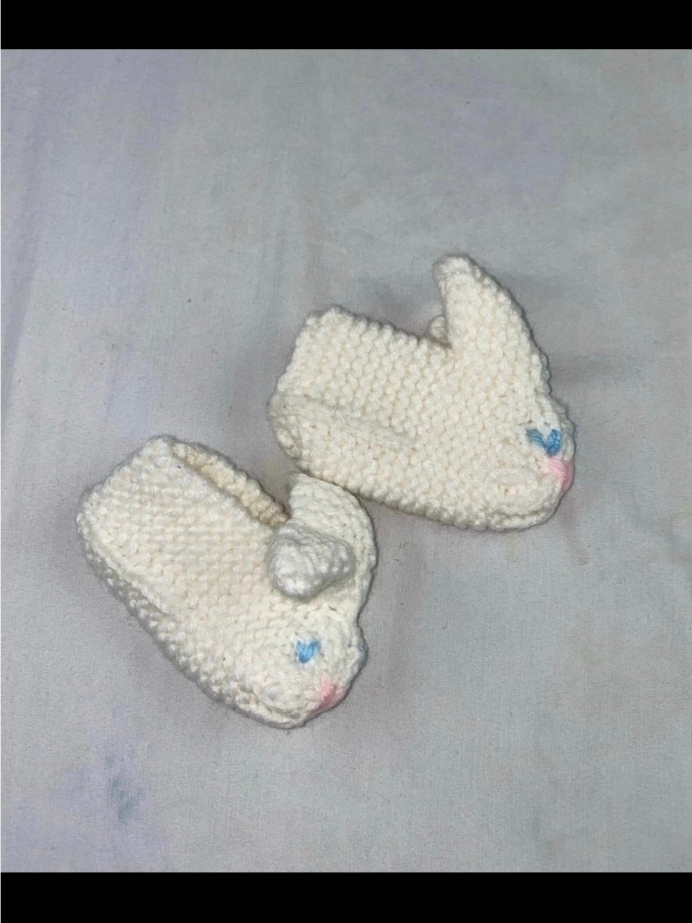 Bunny slippers for babies